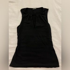 Express keyhole black blouse